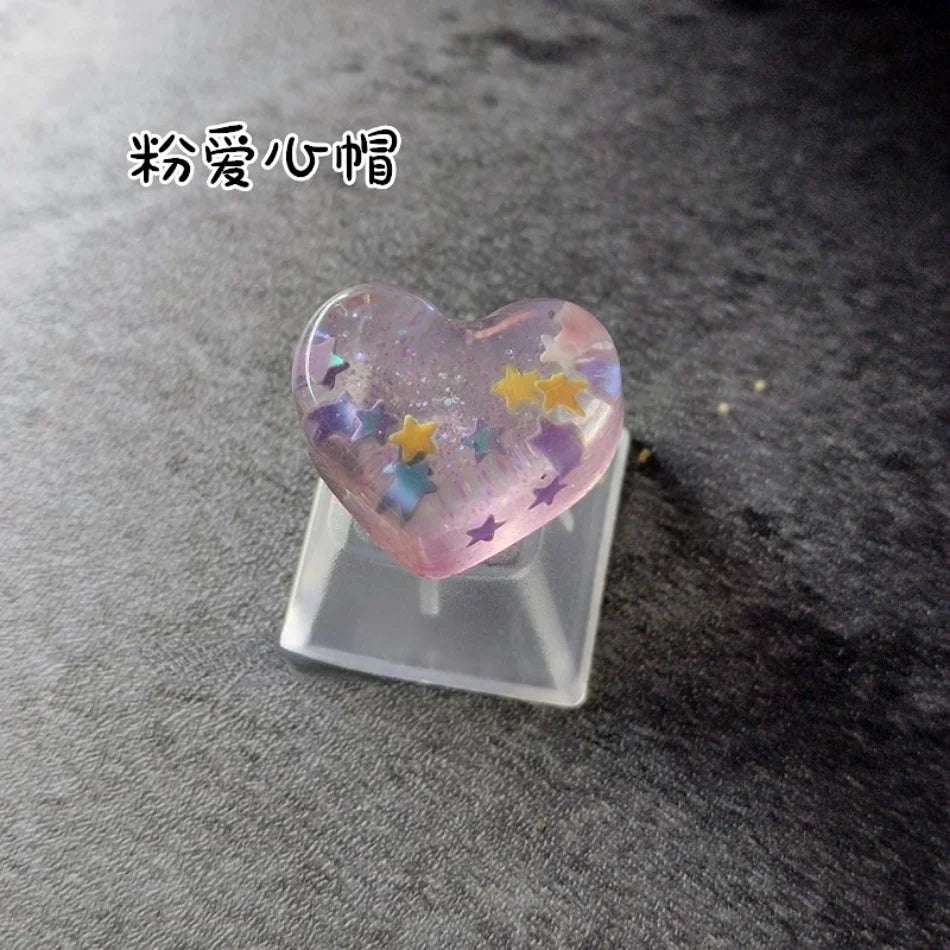 Keycap Games Backlit Cat Paw DIY Star Key Cap Mechanical Keyboards Keycaps for Mechanical Keyboards R4 Height Cherry MX Axis