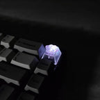 Keycap Games Backlit Cat Paw DIY Star Key Cap Mechanical Keyboards Keycaps for Mechanical Keyboards R4 Height Cherry MX Axis