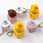 Personality Key Cap Keycap Cute Stereo Little Yellow Duck keycaps for Mechanical Keyboard MX Axis 3D Design V9D7