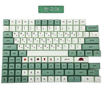 Keycaps Mechanical keyboardcaps PBT123keys low profile custom  Matcha  XDA Korean Russian Compatibility 61/64/68/87/104/108k