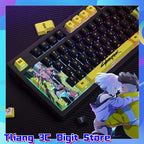 Anime Keycaps Cyberpunk Theme 124 Keys Cherry Profile Mechanical Keyboard Pbt Custom Keycaps Tablet Laptop Gaming Keyboard gift