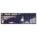 108 Keys/Set Blue Archive Nemugaki Fubuki Swim Ver. PBT Keycaps Anime Game Key caps Cherry Height for DIY Mechanical Keyboard