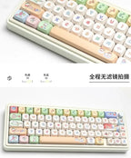 Crayon Shin-chan Mechanical Keyboard Keycaps Affordable Cartoon Keycaps Set PBT Material Keycaps Durable Keycap Girls Boys Gift
