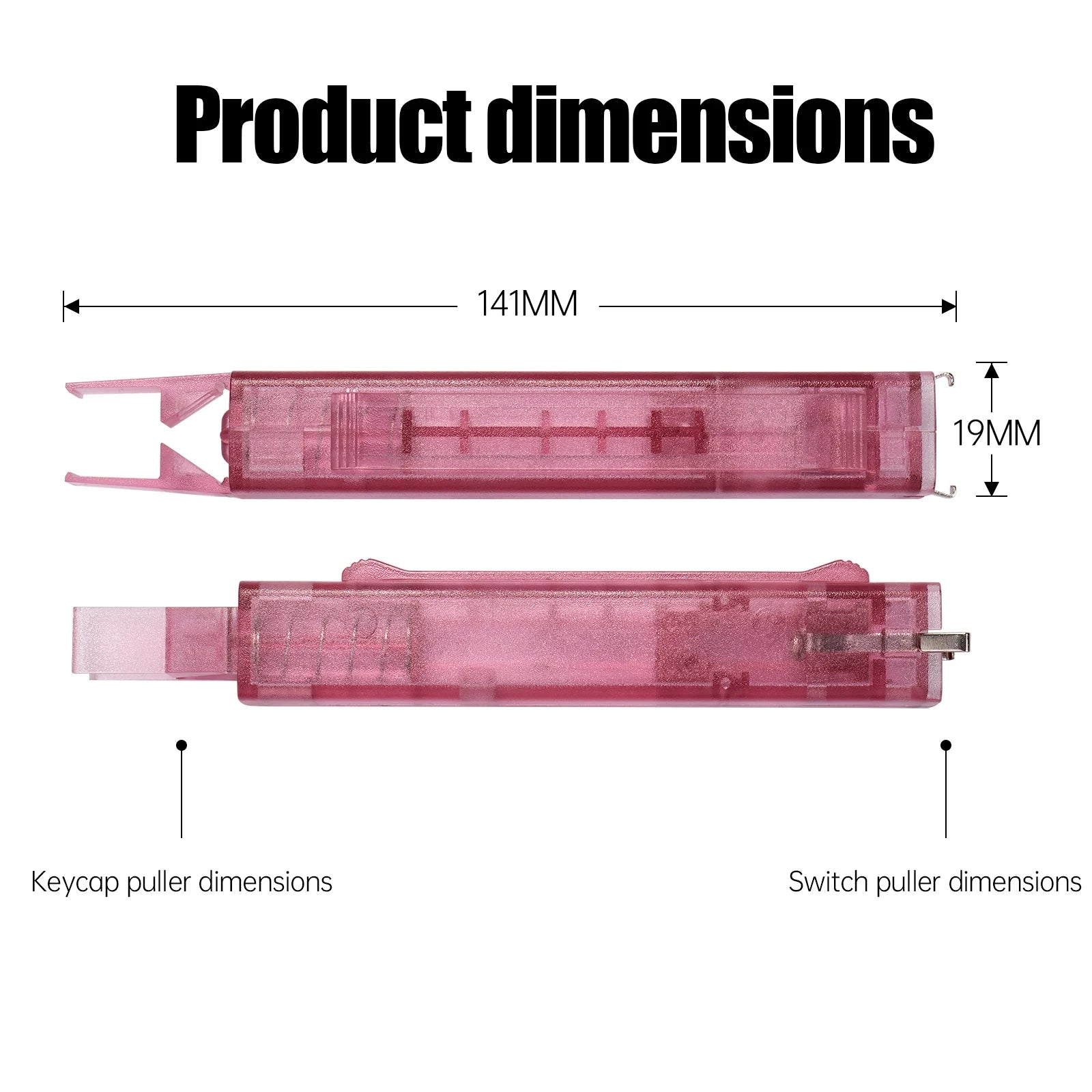 2 in 1 Switch Puller Keycap Puller Key Switch Keycap Puller for Mechanical Keyboard Gaming Keyboard Switches DIY Cleaning Tool