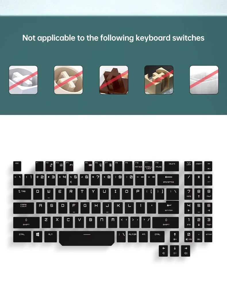 Kailh Keycap for Choc Switch V1 1350 Low Profile Keyboard