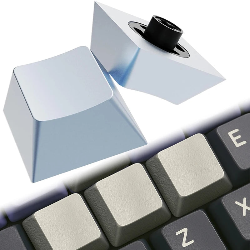 Aluminum Alloy Keycaps Metal Mechanical Keyboard Key Caps Lightweight Non Fading Engraved Shaft Body Keyboards Accessories