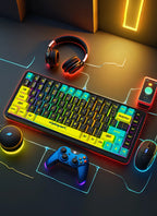 129 Keys Cyberpunk Keycap Cherry Profile Side Engraved Translucent Keycaps Pbt Custom Adapted Wooting Key Caps