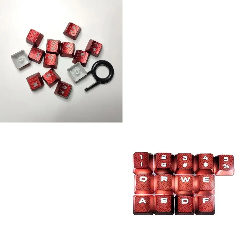 13Key Anti Slip Caps Mechanical Keyboard Keycaps Slip Proof with Backlights Enhances Typing and Gaming For K70 K95