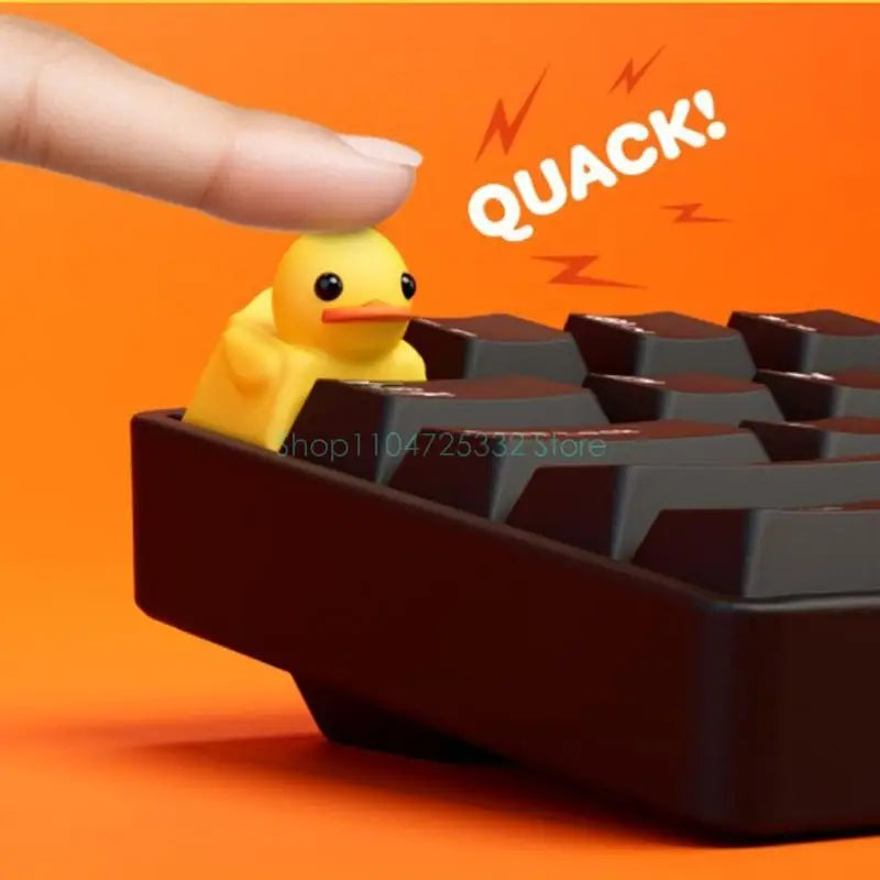 Cute Duck Keycap Cartoon Resin Keycaps for Switches Mechanical Gaming Keyboards DIY Personaliing 3D Keycap Keyboards Decoration