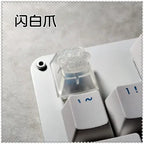 Keycap Games Backlit Cat Paw DIY Star Key Cap Mechanical Keyboards Keycaps for Mechanical Keyboards R4 Height Cherry MX Axis