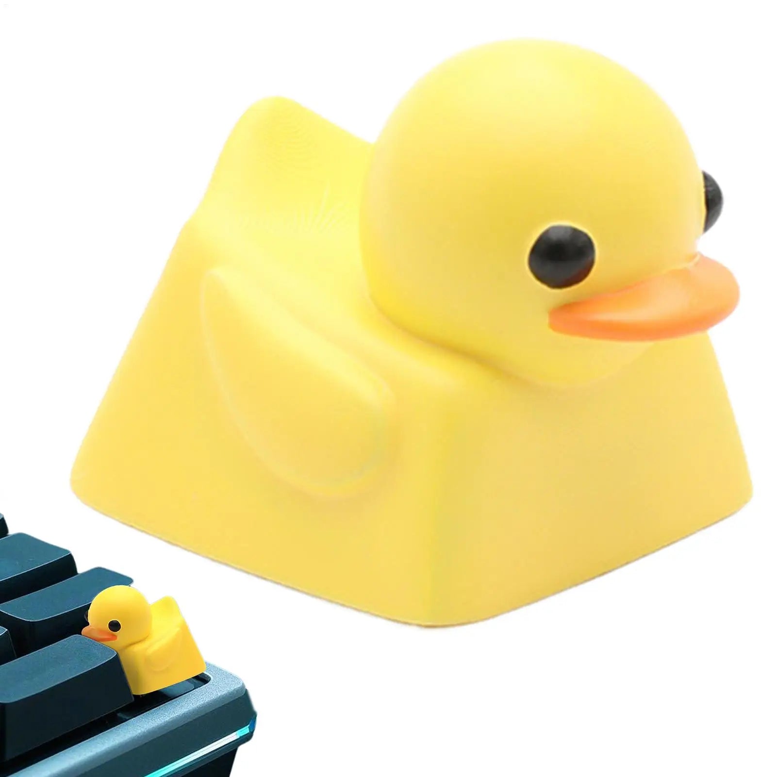 Cute Duck Keyboard Keycap Mechanical Keyboard Resin Duck Single Keycap Decor General Keyboard Replacement Parts Game Accessories
