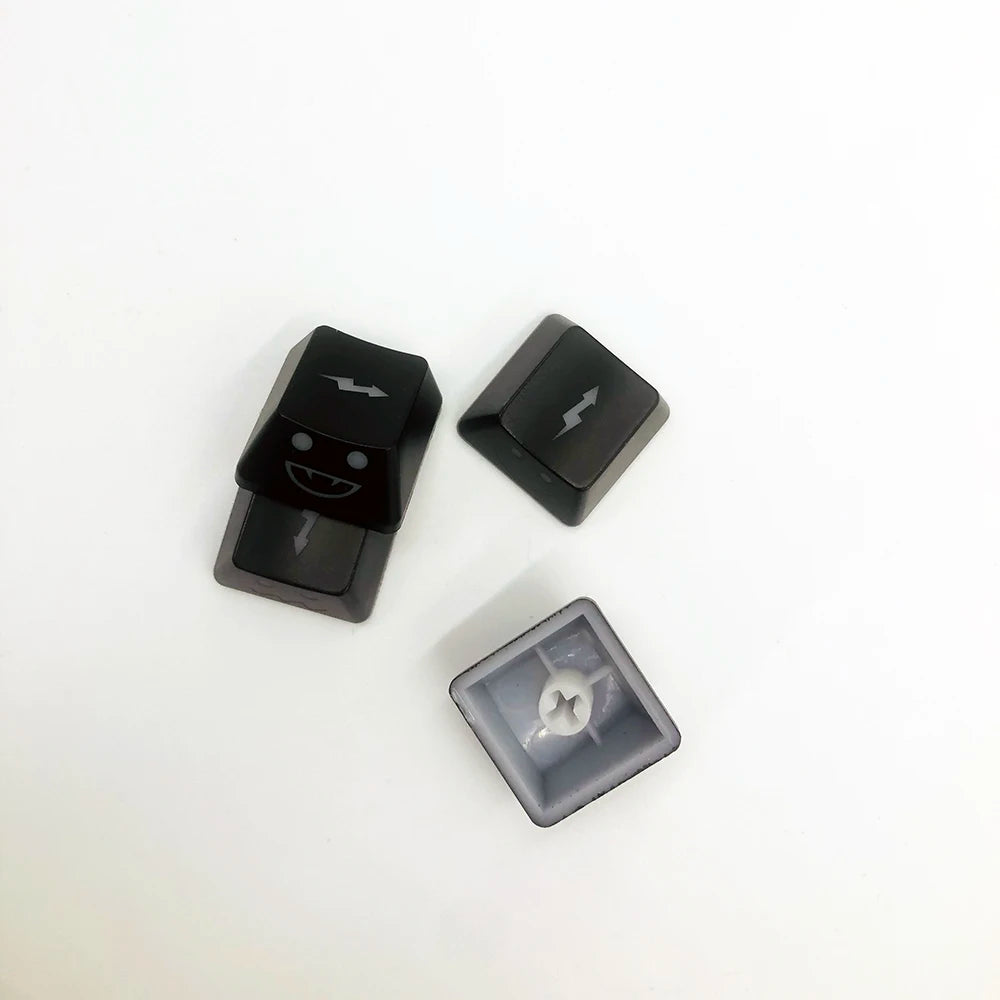 Cute Emo Keycap Set WASD Arrow Broadside Lighting Key Cap for Mechanical Keyboard Compatible with MX Switch