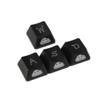 Cute Emo Keycap Set WASD Arrow Broadside Lighting Key Cap for Mechanical Keyboard Compatible with MX Switch