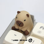 Lobo Capybara Keycaps Creative Resin Keycaps For Mechanical Keyboard Cute Cartoon Keyboard Decoration Customized Keycaps Gifts