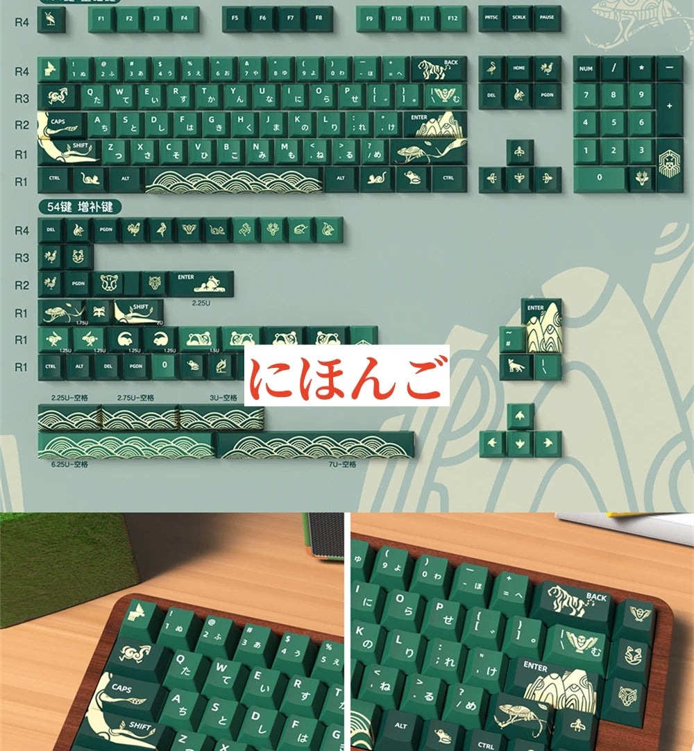 Spanish English Keycap Russian French Portuguese Korean German Japanese Keycap Cherry Height Cherry MX Switch Mechanical FD2 ISO
