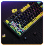 Anime Keycaps Cyberpunk Theme 124 Keys Cherry Profile Mechanical Keyboard Pbt Custom Keycaps Tablet Laptop Gaming Keyboard gift