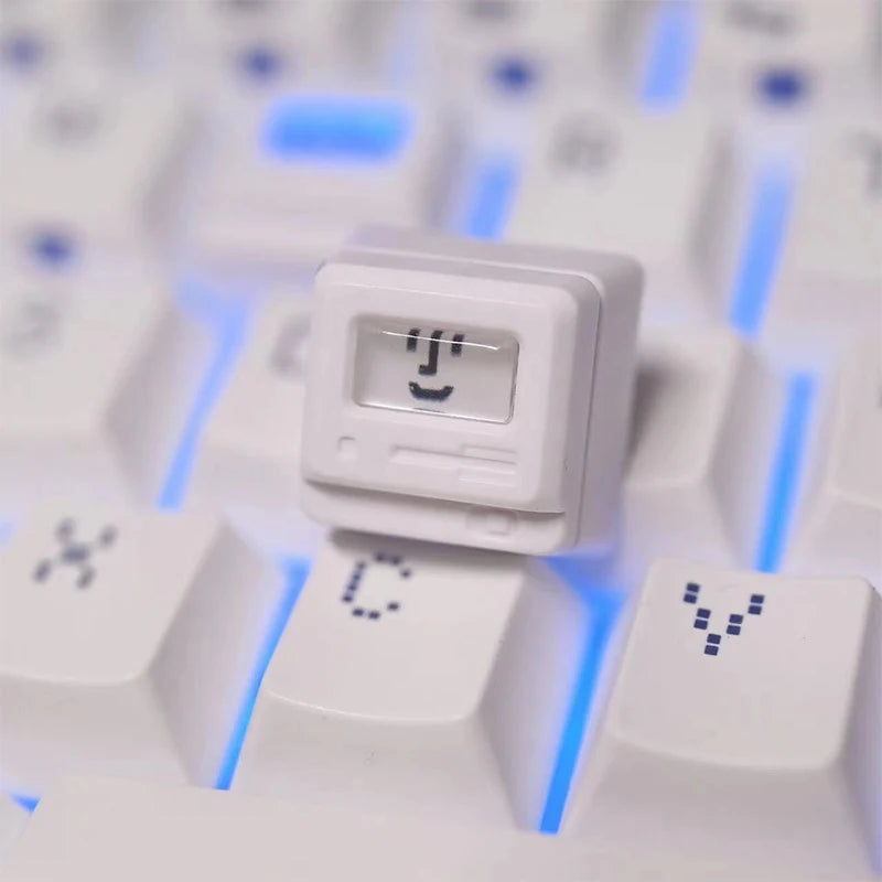 1 Set K-04 Keyboard Keycaps 3In1 For Mechanical Classic Retro Cute Transparent Key Cap Suit Cute Button Personalized Keycaps