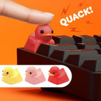 Cute Duck Keyboard Keycap Mechanical Keyboard Resin Duck Single Keycap Decor General Keyboard Replacement Parts Game Accessories