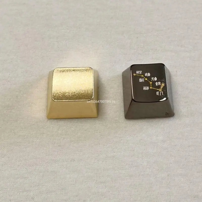 1PC Metal Keycap Matte Gold Zinc Alloy Keycaps Replaces for Mechanical Keyboards DropShipping
