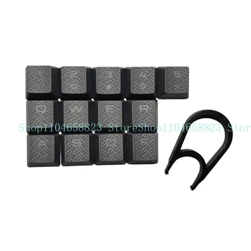 13Key Anti Slip Caps Mechanical Keyboard Keycaps Slip Proof with Backlights Enhances Typing and Gaming For K70 K95