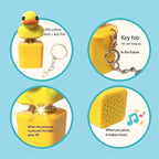 Yellow Duck Keyboard Keycaps Quacky Duck Fidget Toy Sensory Toys Stress Reliever Keycaps That Quack Key Board Clicker