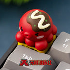 Octopus Burning Cute Keycaps Esc 1pcs Original Resin Cultural Creativity Personalized Customized Mechanical Keyboard Keycaps