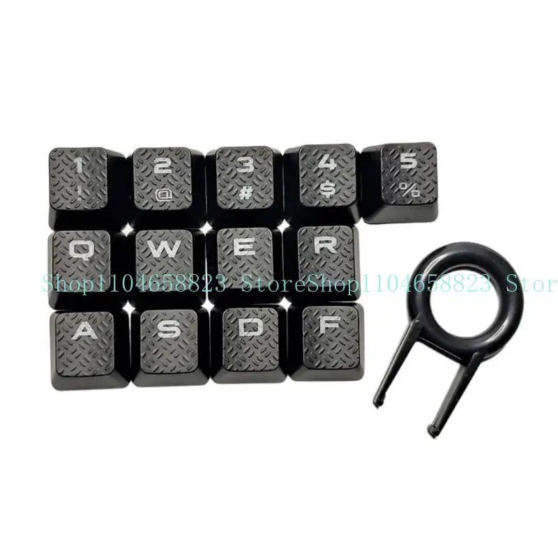 13Key Anti Slip Caps Mechanical Keyboard Keycaps Slip Proof with Backlights Enhances Typing and Gaming For K70 K95