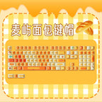140 Keys Cute Keycaps Cat MOG Keycaps PBT Pink Keys Gift for Girl Cute New Square Thermal Sublimation Mechanical Keyboard 6.25U