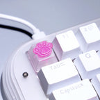 Keycap Games Backlit Cat Paw DIY Star Key Cap Mechanical Keyboards Keycaps for Mechanical Keyboards R4 Height Cherry MX Axis