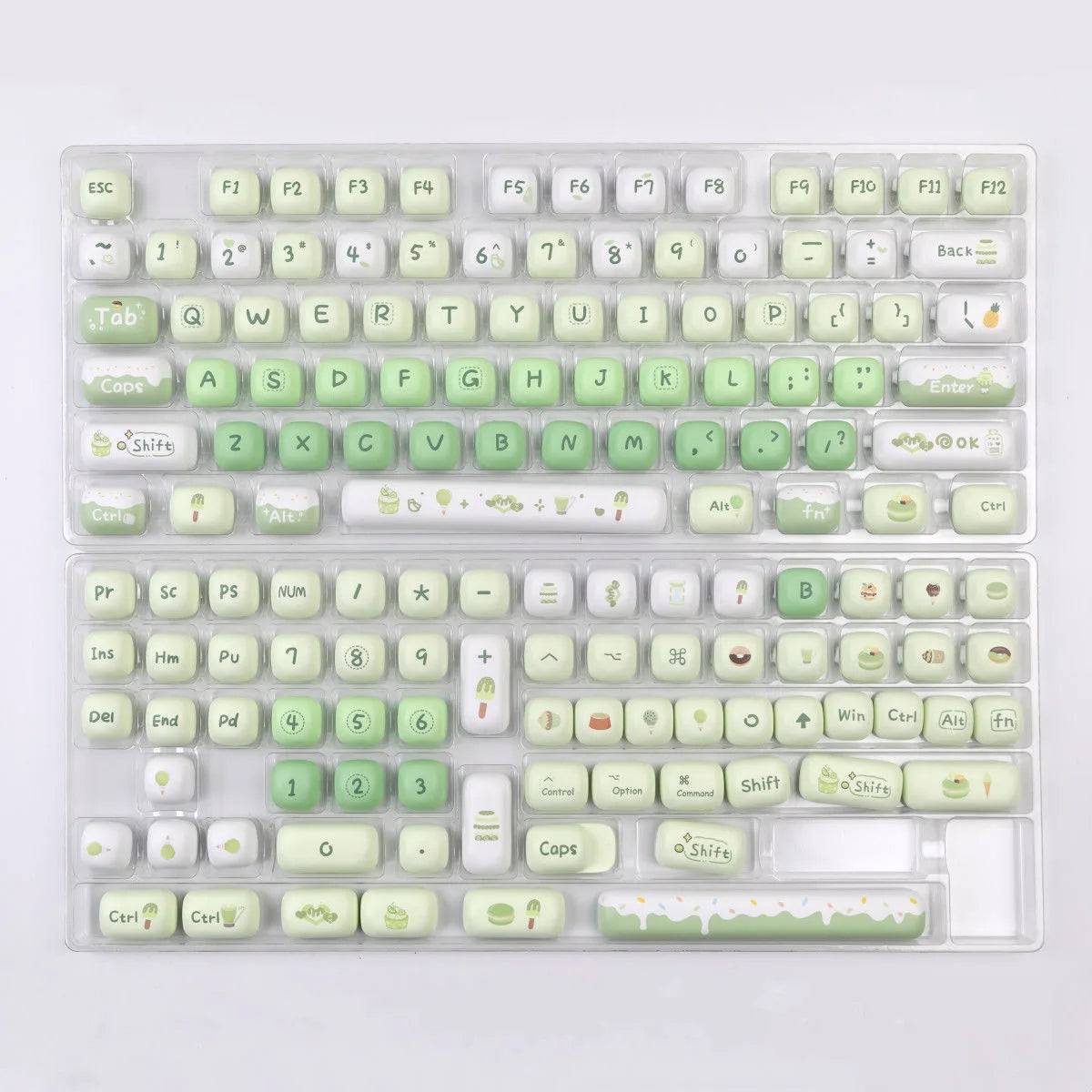 140 Keys Cute Keycaps Cat MOG Keycaps PBT Pink Keys Gift for Girl Cute New Square Thermal Sublimation Mechanical Keyboard 6.25U