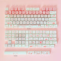 Sea Salt Cat Key Cap Party Pink Keycap MAO Profile Replacement Keycaps for Mechanical Keyboard 61 64 68 78 84 87 96 98 104 108