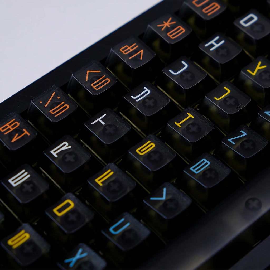 Expo Five-sided Fog-through keycap mechanical keyboard keycaps 122 key Black Cherry Profile adaptation wooting, etc.