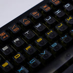 Expo Five-sided Fog-through keycap mechanical keyboard keycaps 122 key Black Cherry Profile adaptation wooting, etc.