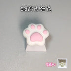 Keycap Games Backlit Cat Paw DIY Star Key Cap Mechanical Keyboards Keycaps for Mechanical Keyboards R4 Height Cherry MX Axis