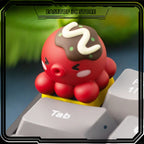 Octopus Burning Cute Keycaps Esc 1pcs Original Resin Cultural Creativity Personalized Customized Mechanical Keyboard Keycaps