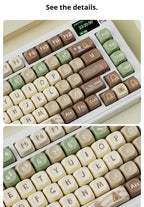 Capybara Anime Keycap Moa Profile Pbt Cute Keycaps 131key Cartoon Artisan Key Caps Point Keyboard Cap Mechanical Keyboard Gamer