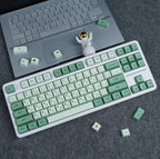 Keycaps Mechanical keyboardcaps PBT123keys low profile custom  Matcha  XDA Korean Russian Compatibility 61/64/68/87/104/108k