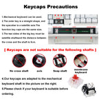 Coral Sea Keycap 4PCS Keycaps Cherry Profile Dye-Sub PBT keycaps Space Bar 6.25U ESC Enter Custom Keycap For Mechanical Keyboard
