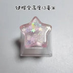 Keycap Games Backlit Cat Paw DIY Star Key Cap Mechanical Keyboards Keycaps for Mechanical Keyboards R4 Height Cherry MX Axis