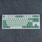 Keycaps Mechanical keyboardcaps PBT123keys low profile custom  Matcha  XDA Korean Russian Compatibility 61/64/68/87/104/108k