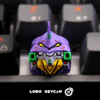 New Eva-01 Keycaps Creative Trendy Play Personalized Keycaps Desktop Decoration Mechanical Keyboard  Anime Theme Key Cap
