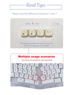 Sea Salt Cat Key Cap Party Pink Keycap MAO Profile Replacement Keycaps for Mechanical Keyboard 61 64 68 78 84 87 96 98 104 108