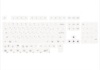 124 key Cute Cat Keycaps PBT Sublimation Moa Ball Cap White Minimalist Small Font Mechanical Keyboard Keycaps Korean English