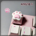 Keycap Games Backlit Cat Paw DIY Star Key Cap Mechanical Keyboards Keycaps for Mechanical Keyboards R4 Height Cherry MX Axis