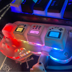 K-04 Keyboard Keycaps 3 in 1 Replacement for Mechanical Keyboard Keycap Retro Game Console Keycaps Cute Transparent Key Cap Suit