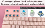 Customize Your Keyboard with Cute Cat Keycaps - PBT Axis Cherry MX Artisan Anime Pink Kawaii Accessories