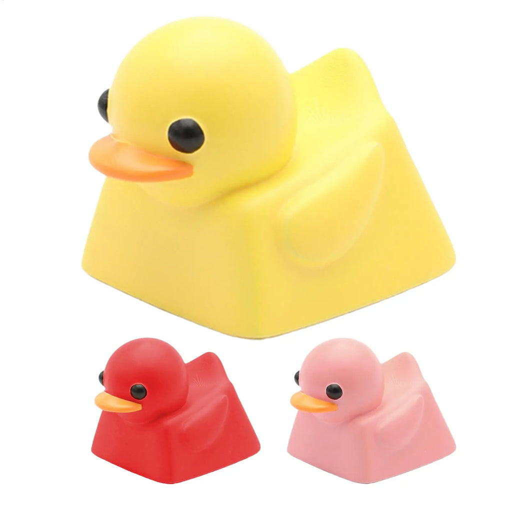 Cute Duck Keyboard Keycap Mechanical Keyboard Resin Duck Single Keycap Decor General Keyboard Replacement Parts Game Accessories