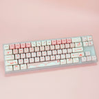 Sea Salt Cat Key Cap Party Pink Keycap MAO Profile Replacement Keycaps for Mechanical Keyboard 61 64 68 78 84 87 96 98 104 108