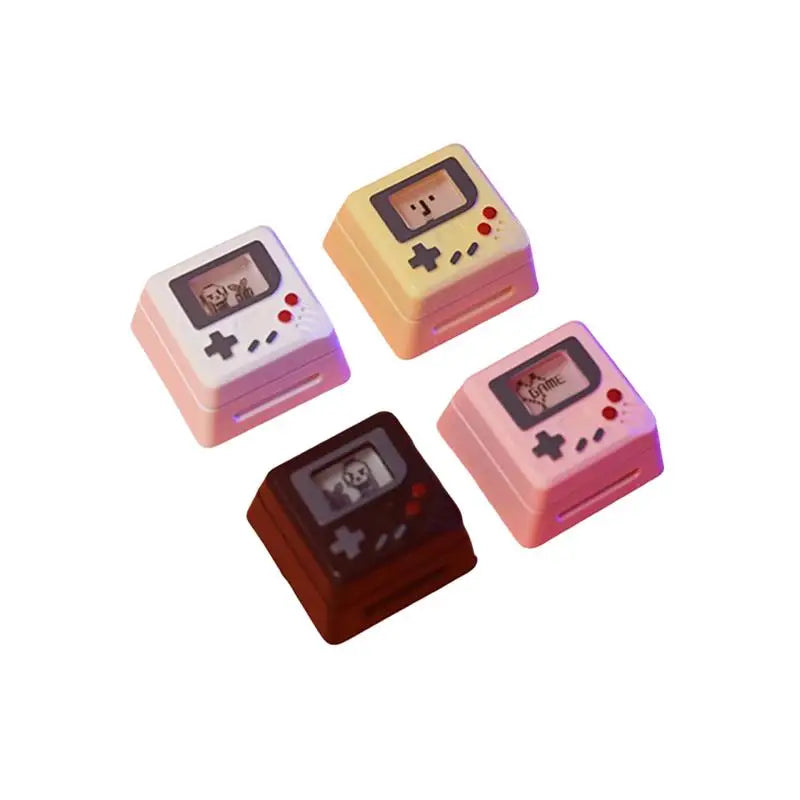 1 Set K-04 Keyboard Keycaps 3In1 For Mechanical Classic Retro Cute Transparent Key Cap Suit Cute Button Personalized Keycaps