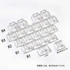Red Transparent Keycap 10 key Cherry Profile PC keycap Space Bar 6.25U ESC Enter shift key Custom Keycap For Mechanical Keyboard